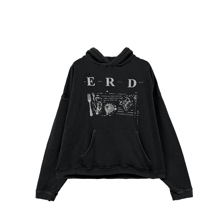 Enfants Riches Déprimés ERD My Role In The War Black Pullover Hoodie - SHENGLI ROAD MARKET