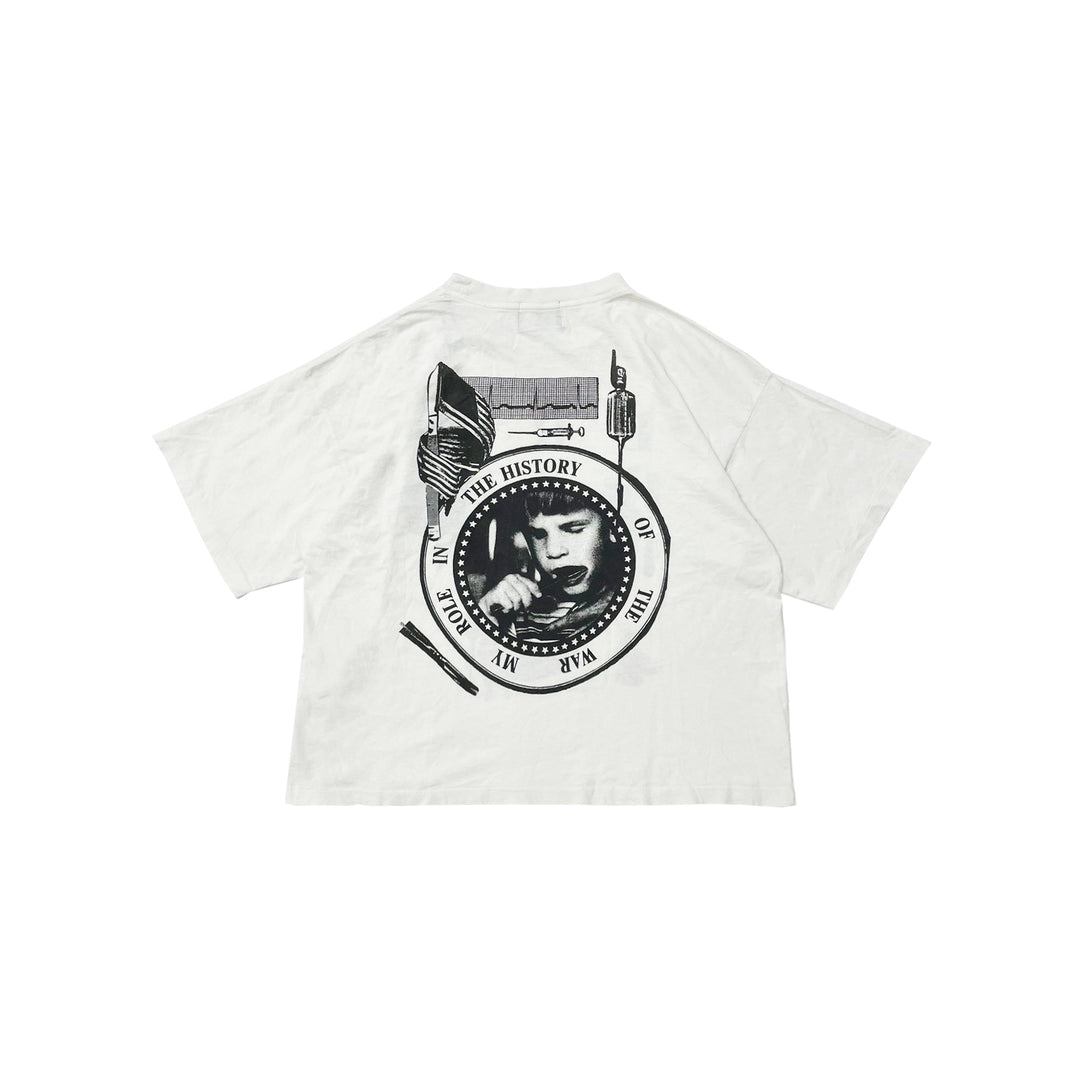 Enfants Riches Déprimés ERD My Role In The War White Short Sleeve T-Shirt Tee - SHENGLI ROAD MARKET