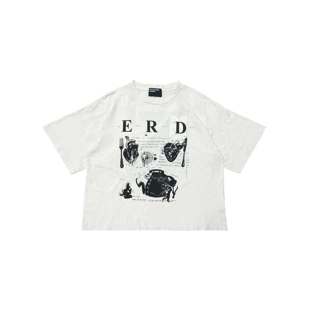 Enfants Riches Déprimés ERD My Role In The War White Short Sleeve T-Shirt Tee - SHENGLI ROAD MARKET