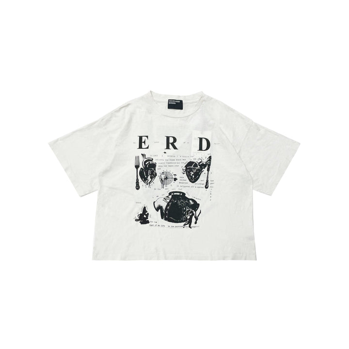 Enfants Riches Déprimés ERD My Role In The War White Short Sleeve T-Shirt Tee - SHENGLI ROAD MARKET