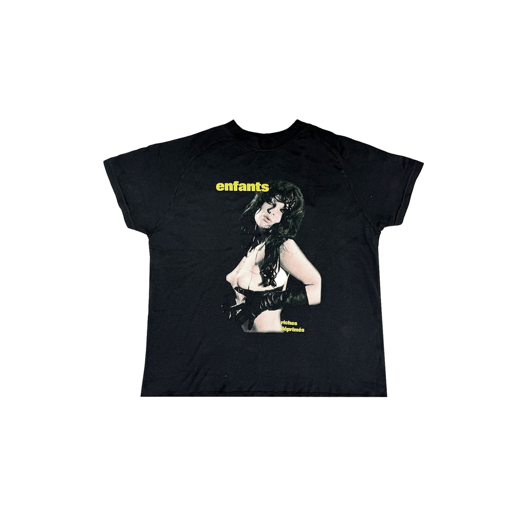 Enfants Riches Déprimés Slave Girl Raglan Black Short Sleeve T-Shirt Tee - SHENGLI ROAD MARKET