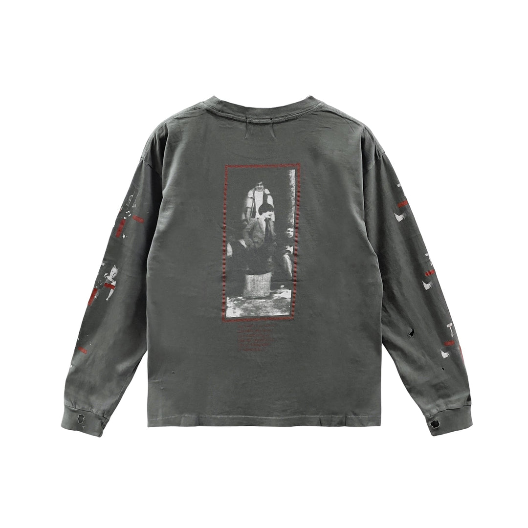 Enfants Riches Déprimés The Reality Of Of God LS Washed Black Long Sleeves Tee - SHENGLI ROAD MARKET