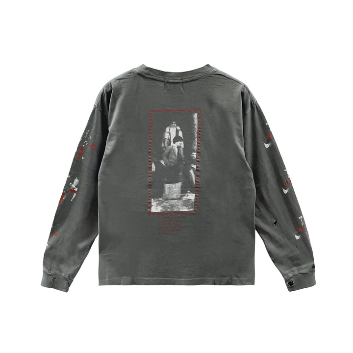 Enfants Riches Déprimés The Reality Of Of God LS Washed Black Long Sleeves Tee - SHENGLI ROAD MARKET