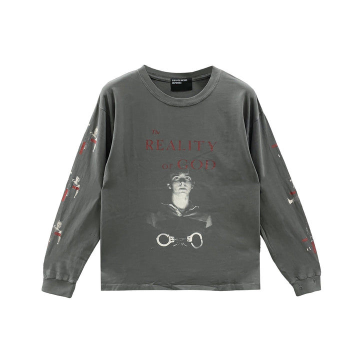Enfants Riches Déprimés The Reality Of Of God LS Washed Black Long Sleeves Tee - SHENGLI ROAD MARKET