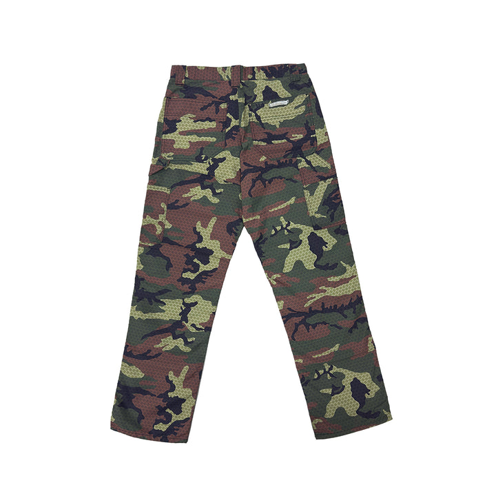 Chrome Hearts Tonal Monogram Camouflage Double Knee Carpenter Pants