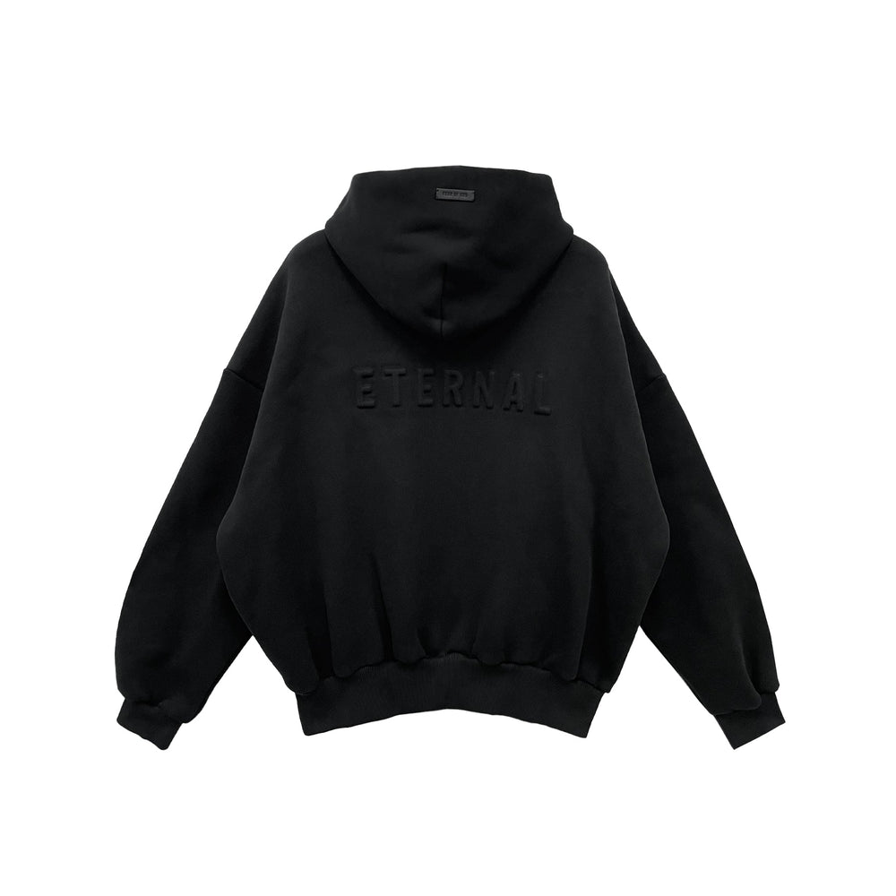 Fear Of God Eternal Black Athletics Half Zip Hoodie - SHENGLI ROAD MARKET