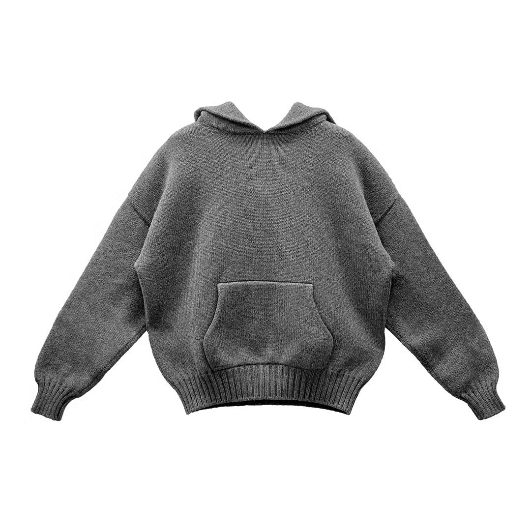 Fear Of God Gray Cashmere Knitted Hoodie - SHENGLI ROAD MARKET