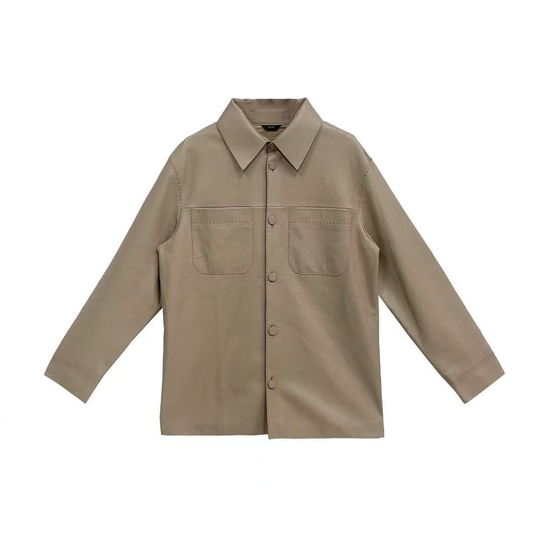 Fendi Karite Leather Jacket - SHENGLI ROAD MARKET
