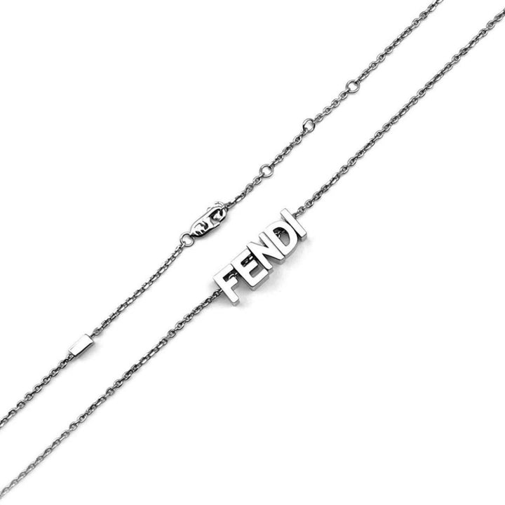 Fendi Polladio Logo Letter Necklace - SHENGLI ROAD MARKET