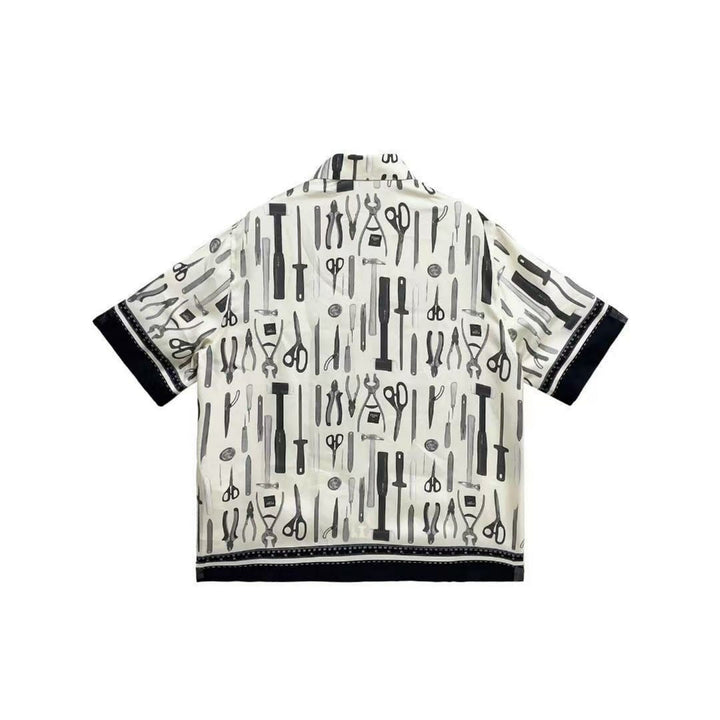 Fendi Silk Short Sleeve Shirt - SHENGLI ROAD MARKET