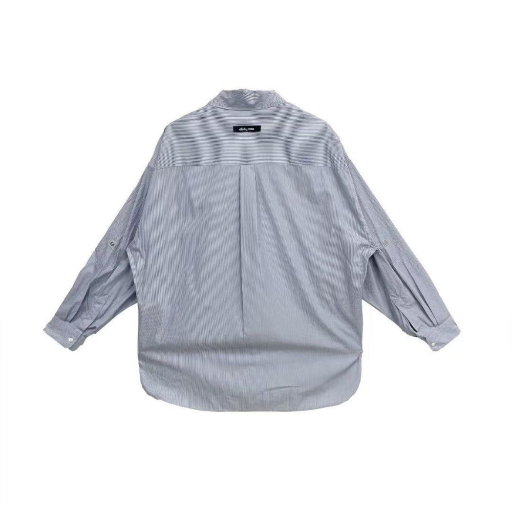 Fendi Striped Half - Placket Relaxed Shirt - SHENGLI ROAD MARKET
