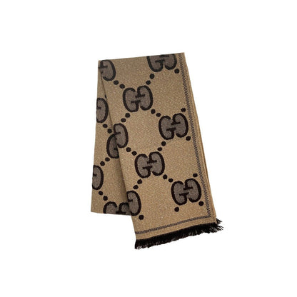 Gucci Double Jacquard GG Wool Scarf - SHENGLI ROAD MARKET