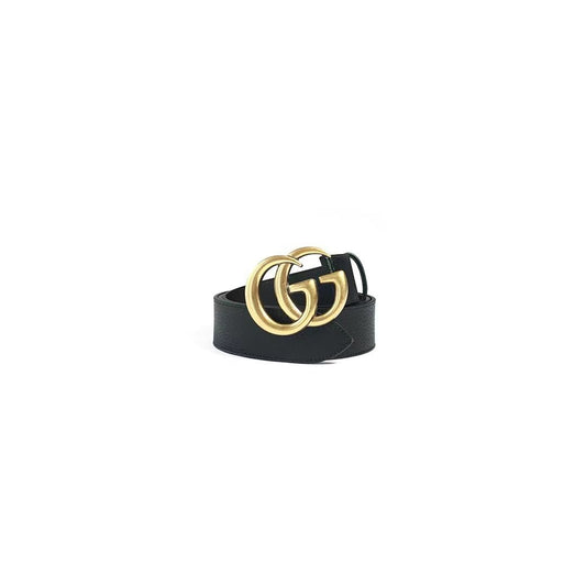 Gucci GG MARMONT LEATHER BELT WITH SHINY BUCKLE - SHENGLI ROAD MARKET
