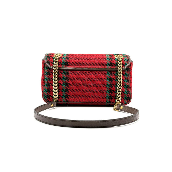 Gucci GG Marmont Small Houndstooth Shoulder Bag - SHENGLI ROAD MARKET
