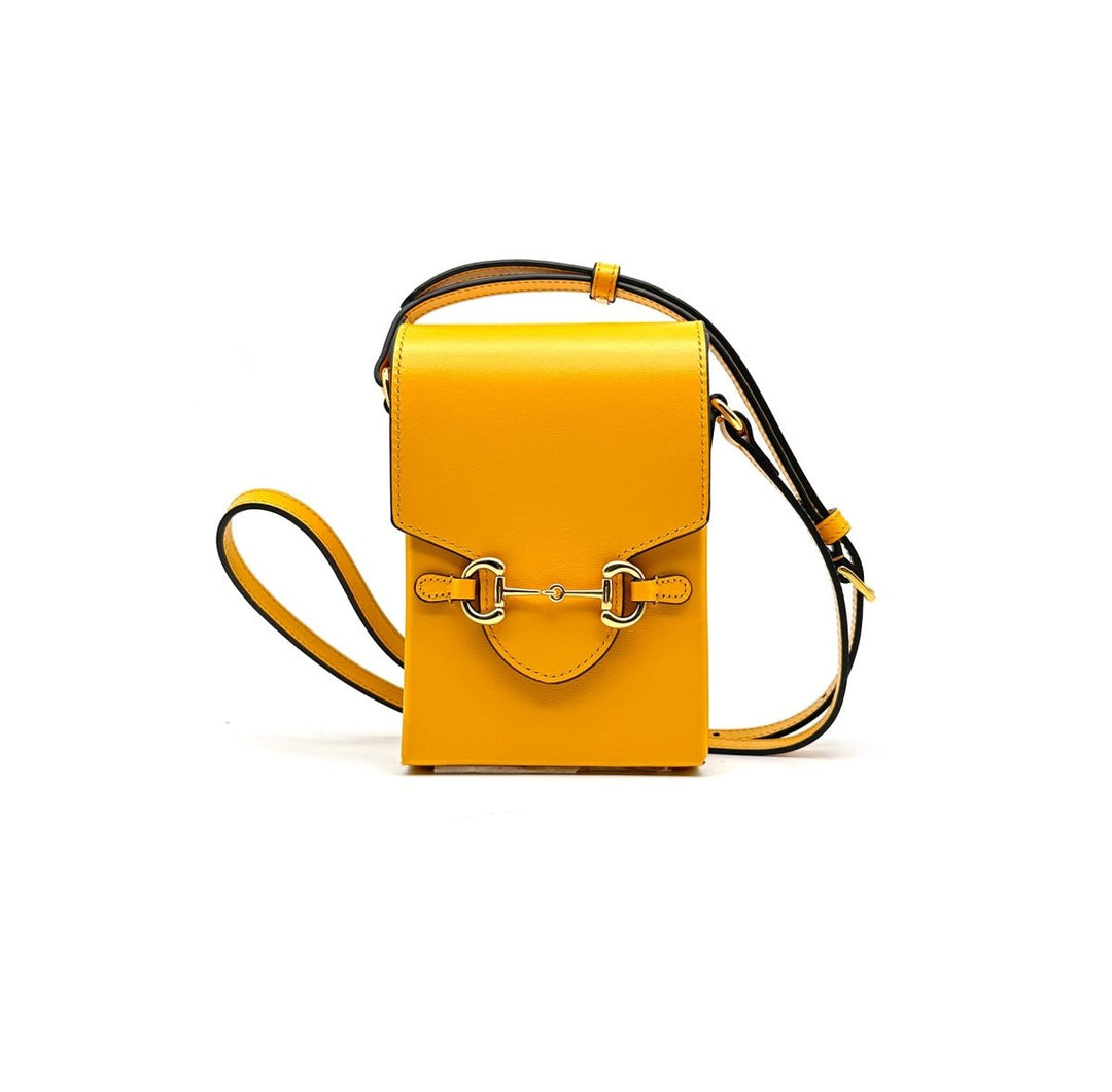 Gucci GG Marmont Yellow Mini Crossbody Bag - SHENGLI ROAD MARKET