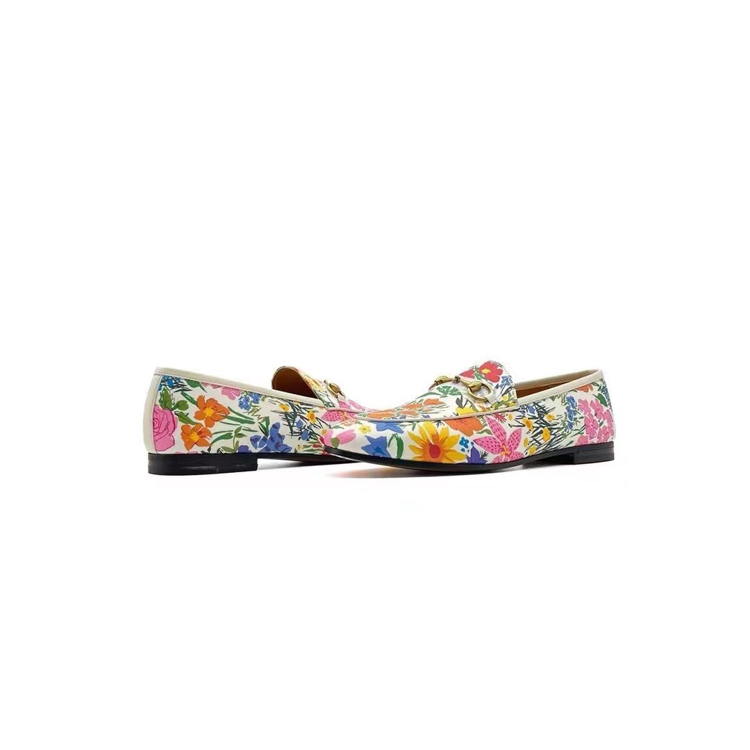 Gucci Ken Scott Jordaan Flora Print Loafers - SHENGLI ROAD MARKET