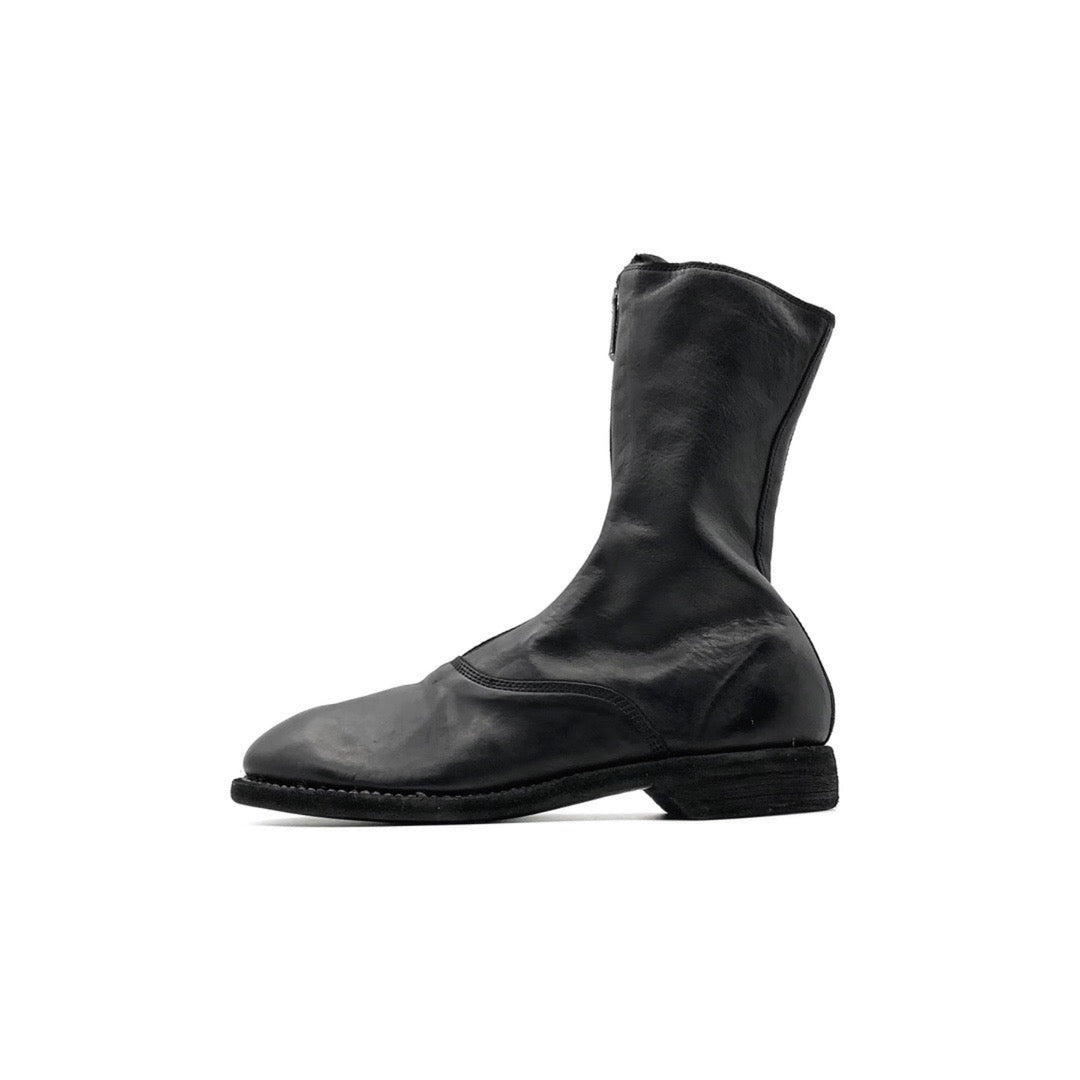 GUIDI 310 Horse Full Grain Front Zip Men's Leather Boots
