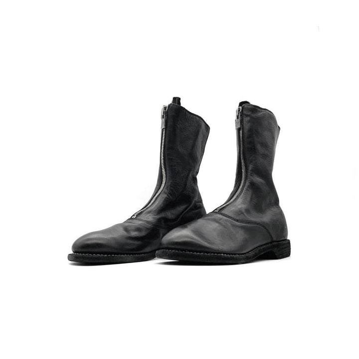 GUIDI 310 Horse Full Grain Front Zip Men's Leather Boots