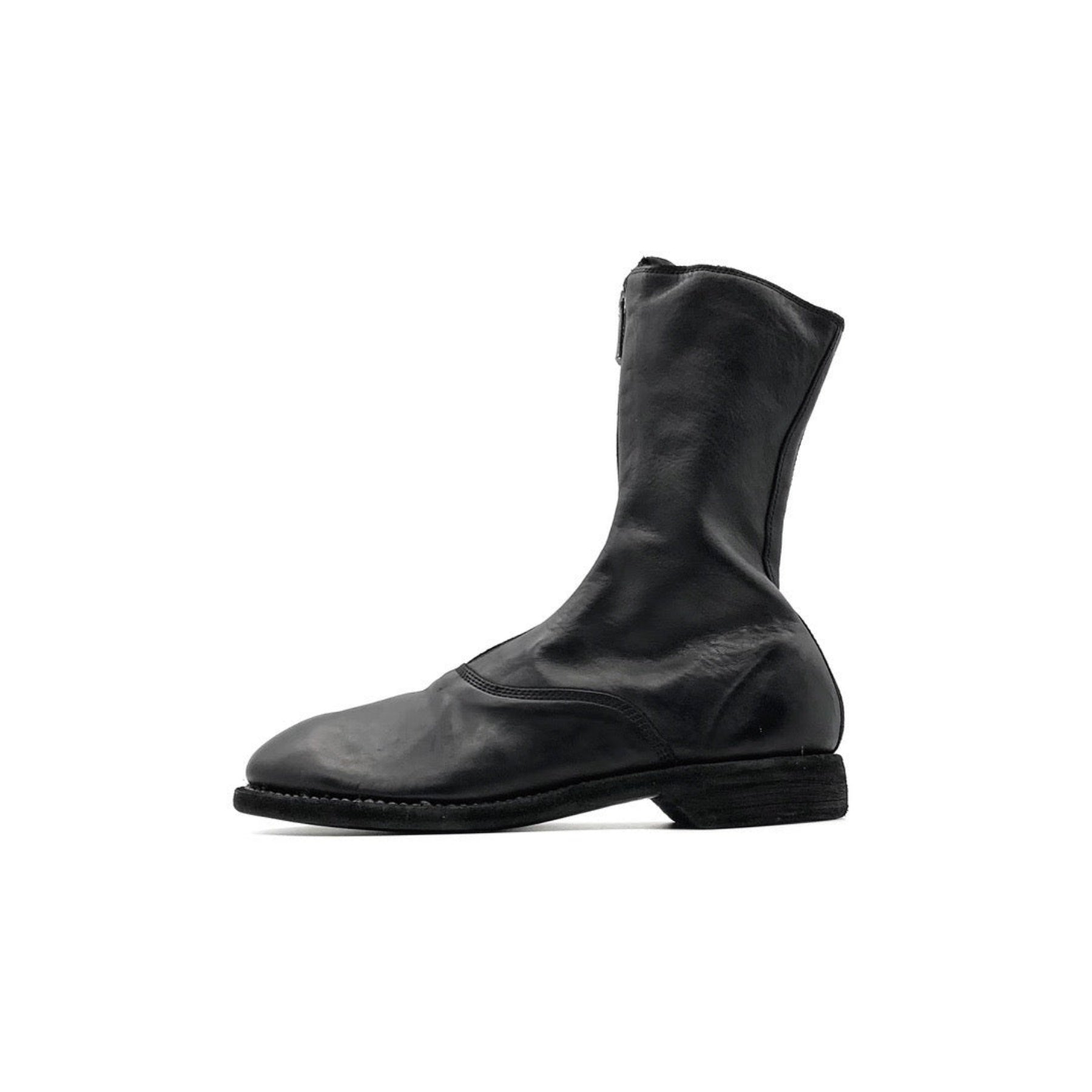 GUIDI 310 ソフト ホースグレイン フロント ジップ レディース レザー