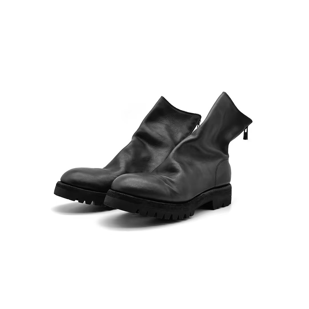 GUIDI 796V Horse Full Grain Back Zip Boots - SHENGLI ROAD MARKET