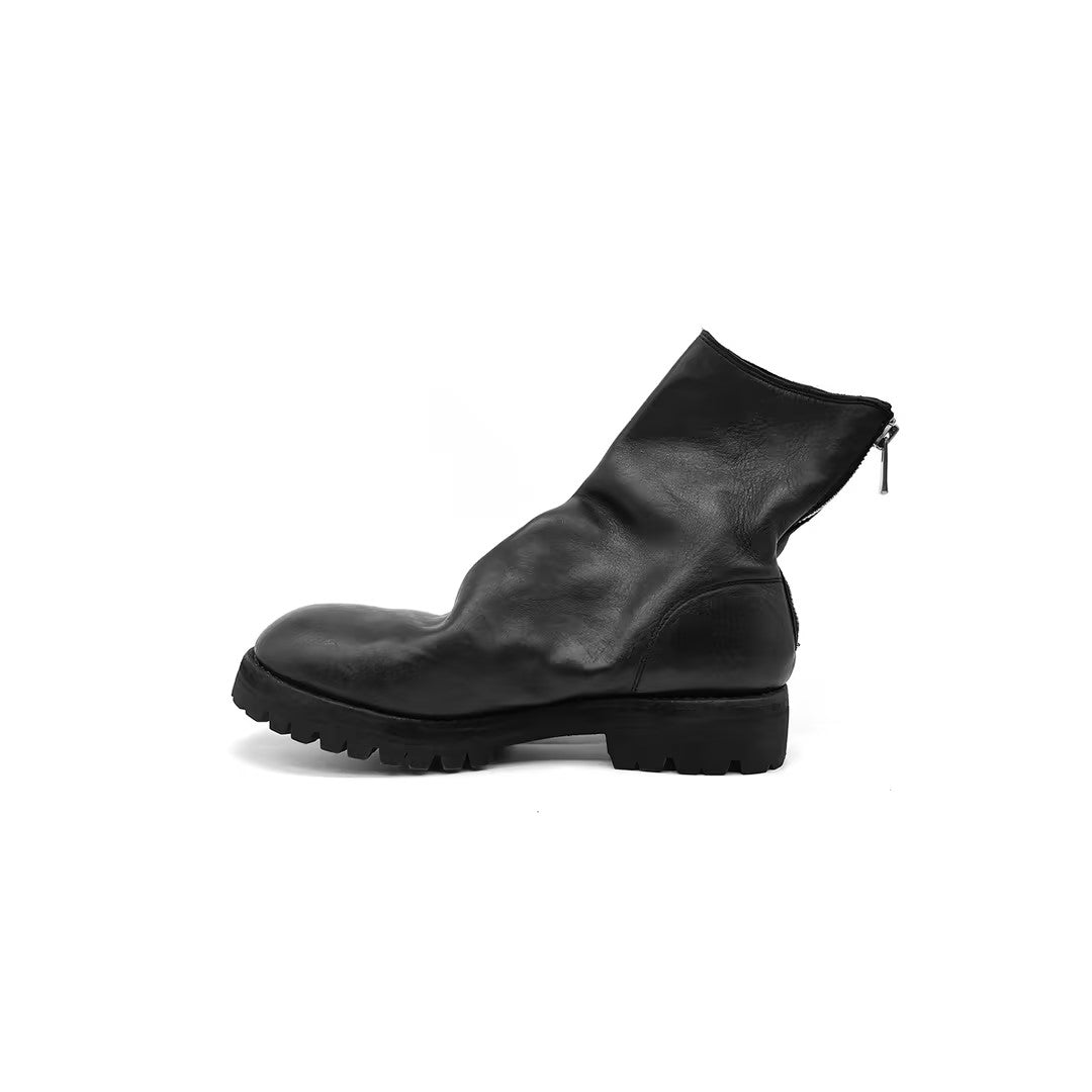 GUIDI 796V Horse Full Grain Back Zip Boots - SRM