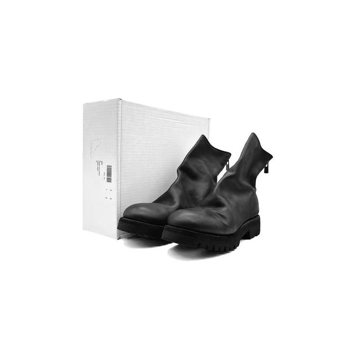 GUIDI 796V Horse Full Grain Back Zip Boots - SHENGLI ROAD MARKET