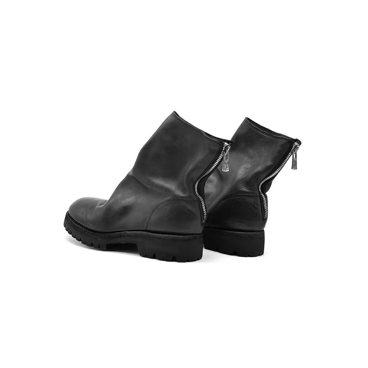 GUIDI 796V Horse Full Grain Back Zip Boots - SHENGLI ROAD MARKET