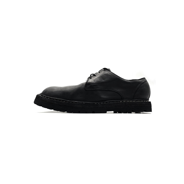 GUIDI 9920VN Soft Horse Leather Classic Long Lace - up Derby Shoes - SHENGLI ROAD MARKET