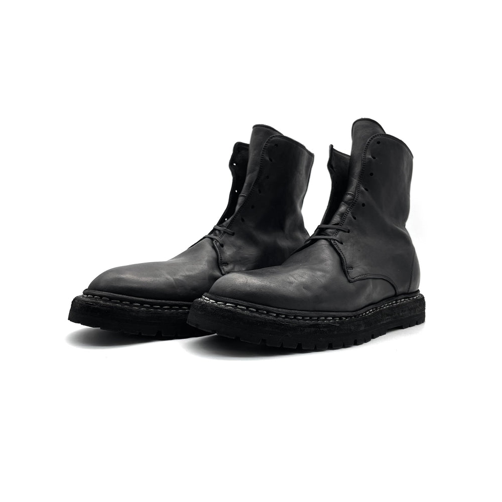 GUIDI 9950VN Soft Horse Lace - up Leather Boots - SHENGLI ROAD MARKET