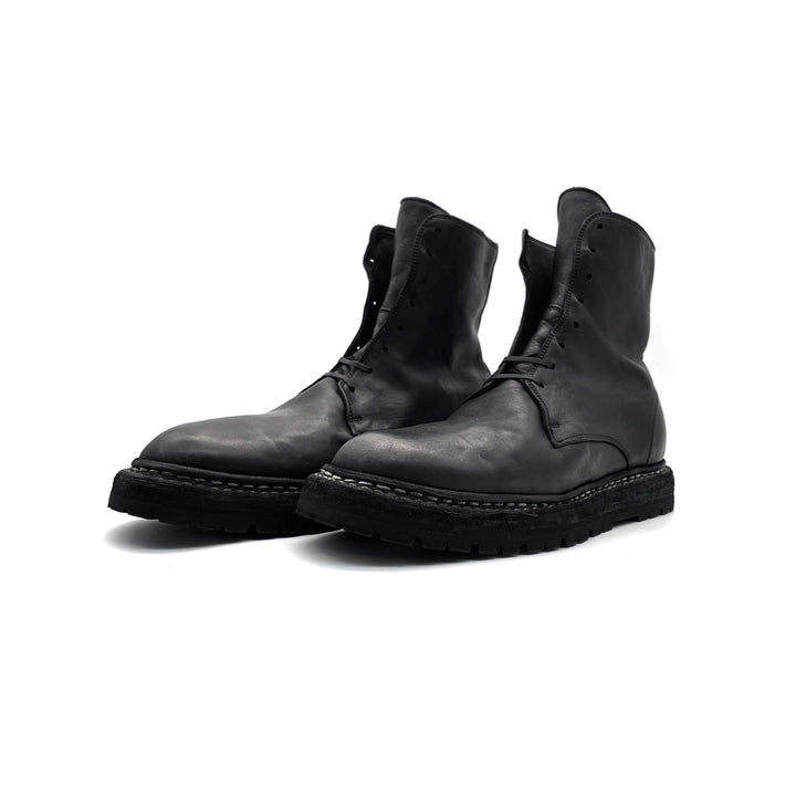 GUIDI 9950VN Soft Horse Lace - up Leather Boots - SHENGLI ROAD MARKET