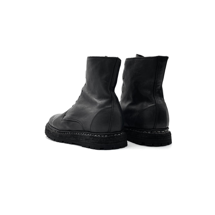 GUIDI 9950VN Soft Horse Lace - up Leather Boots - SHENGLI ROAD MARKET