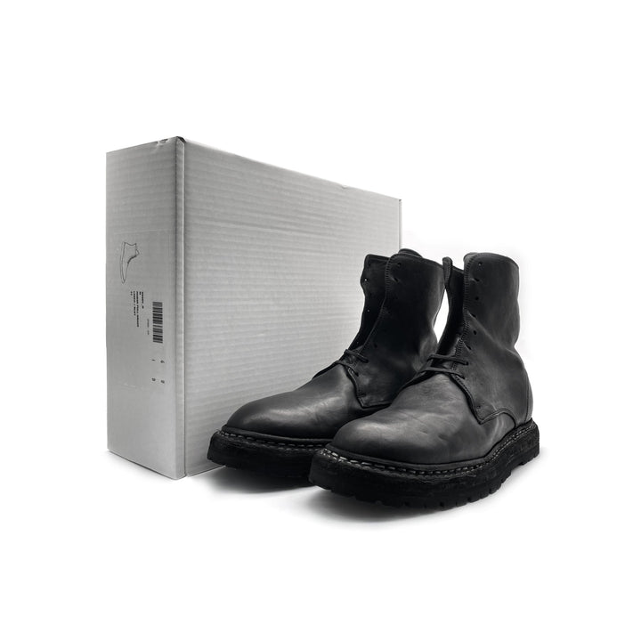GUIDI 9950VN Soft Horse Lace - up Leather Boots - SHENGLI ROAD MARKET
