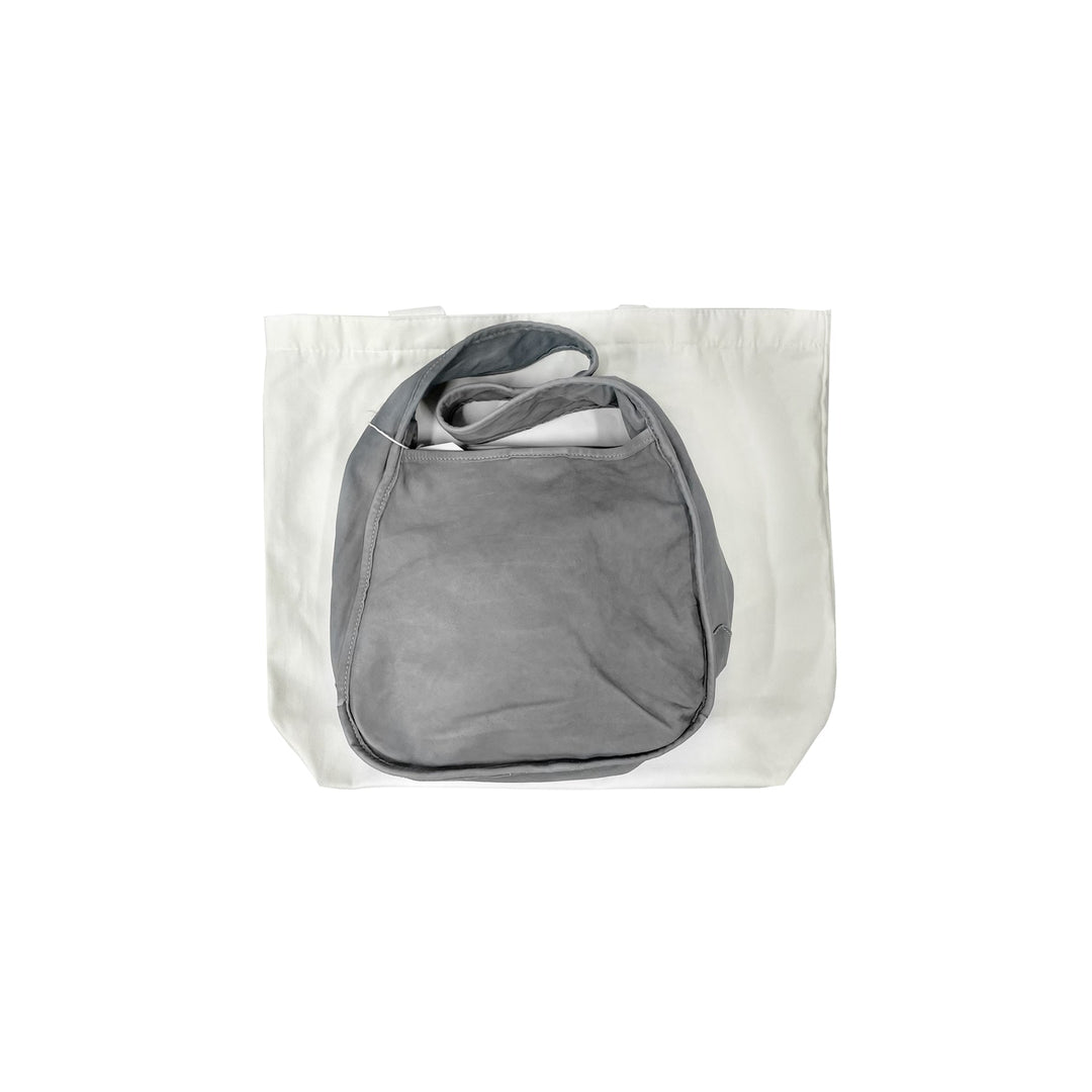 GUIDI CA02 Horse Leather Grey HOBO Bag - SHENGLI ROAD MARKET