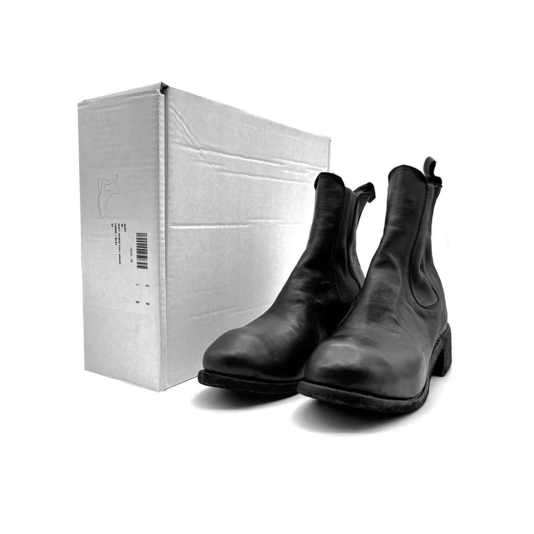 GUIDI PL07 Horse Full Grain Orthopaedic Chelsea Boots - SHENGLI ROAD MARKET