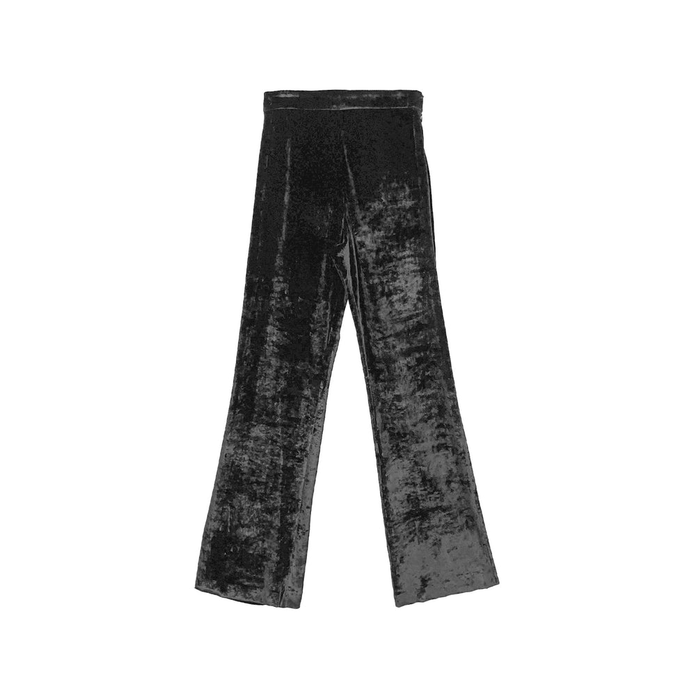 JIL SANDER Black Velvet Pants - SHENGLI ROAD MARKET