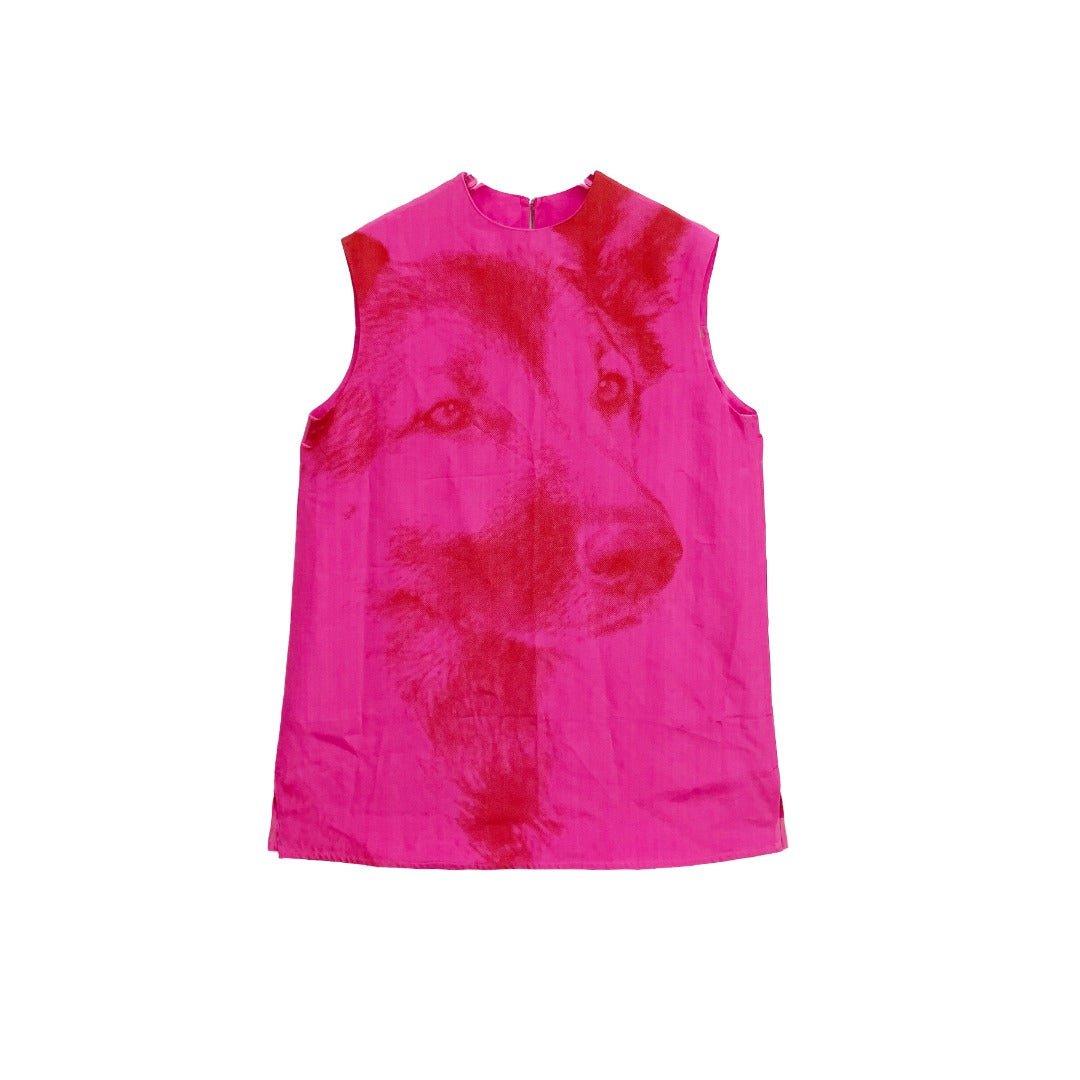 JIL SANDER Burgundy Bloom Tank Tops - SHENGLI ROAD MARKET