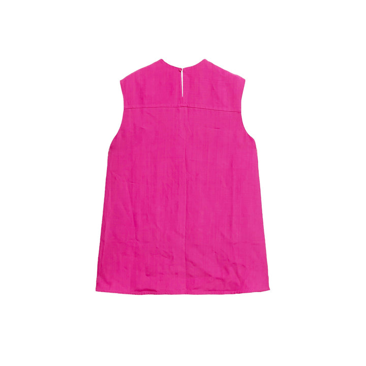 JIL SANDER Burgundy Bloom Tank Tops - SHENGLI ROAD MARKET
