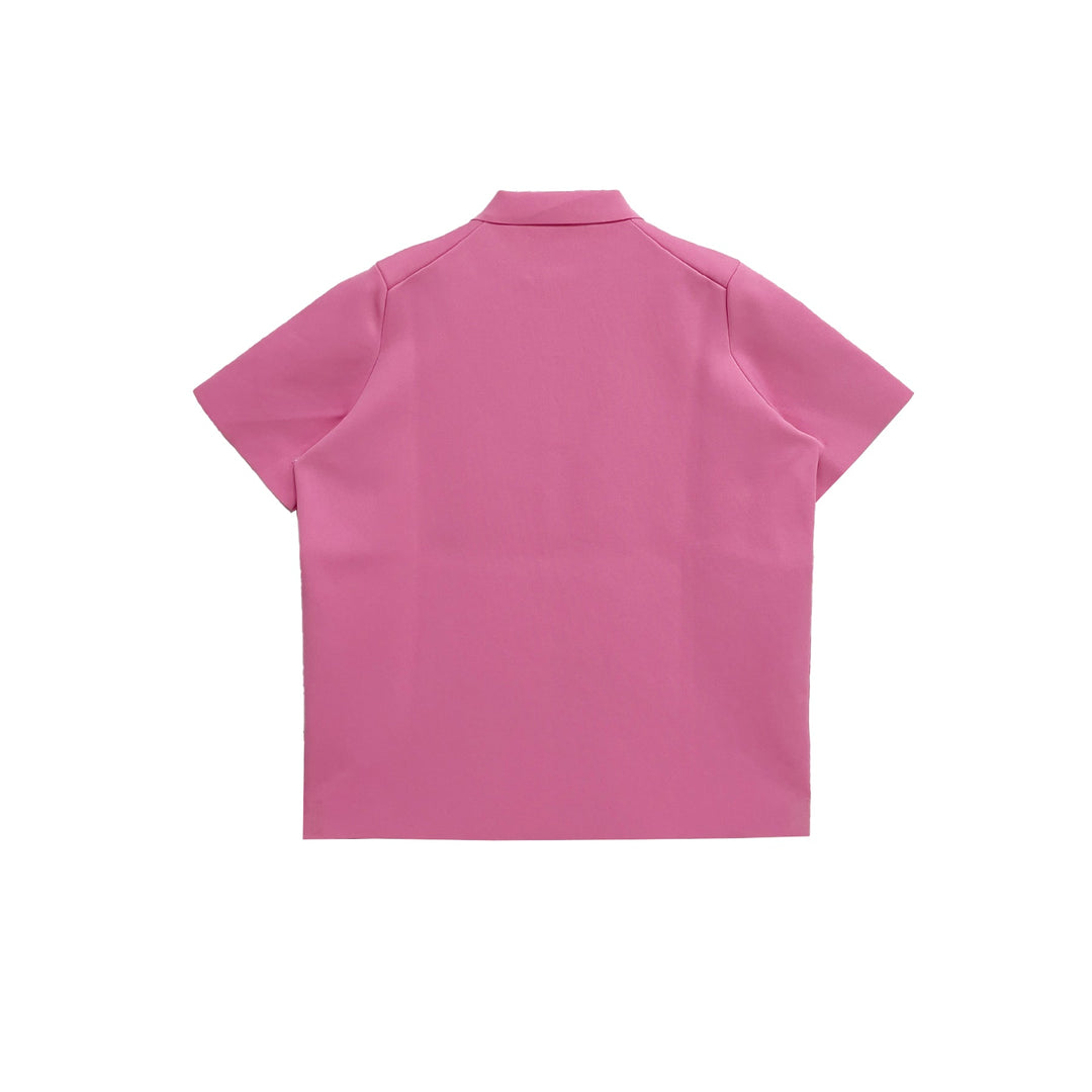 JIL SANDER Electric Pink Polo T-Shirts - SHENGLI ROAD MARKET