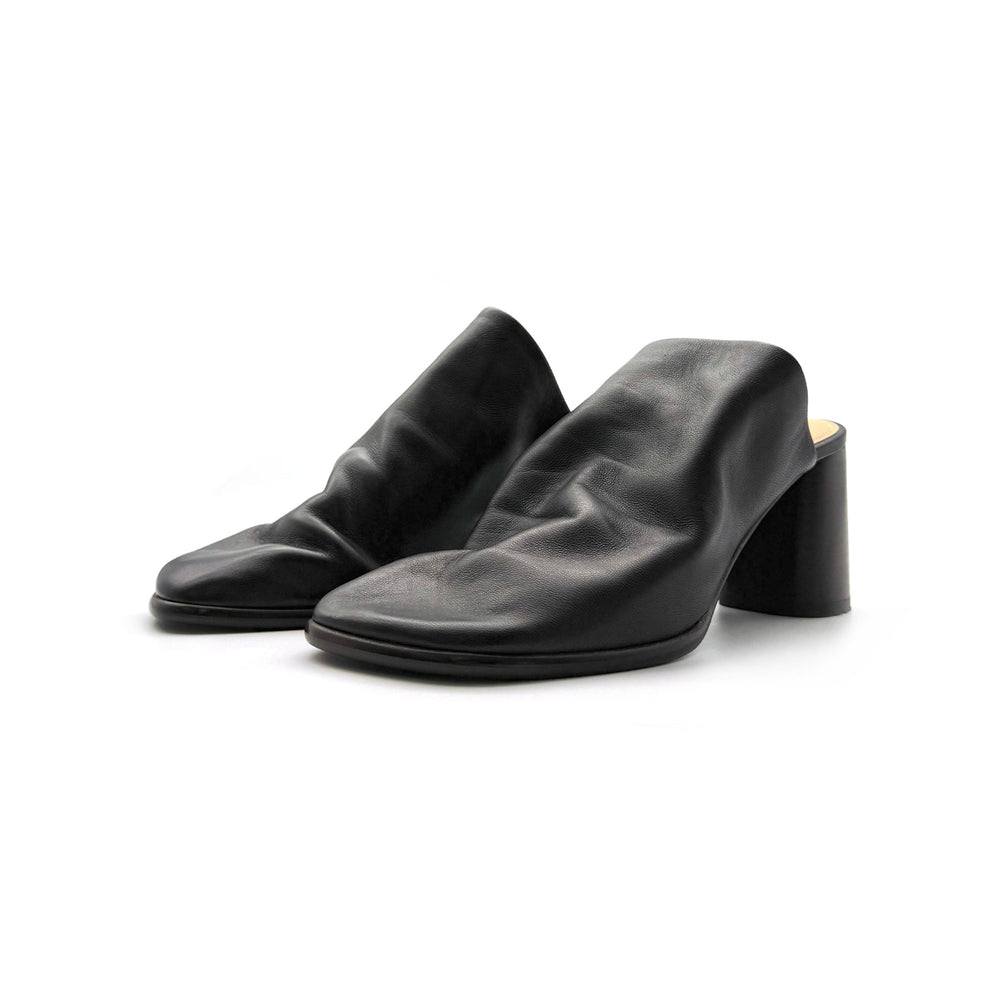 Lemaire Brown Glove Mules - SHENGLI ROAD MARKET