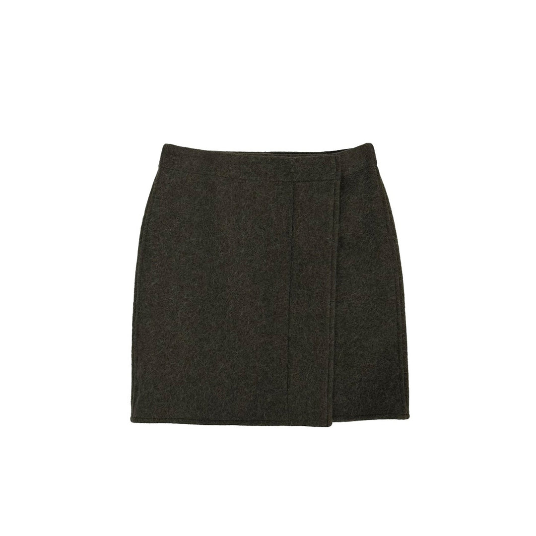 Lemaire Brushed Wool Wrap Mini Skirt - SHENGLI ROAD MARKET