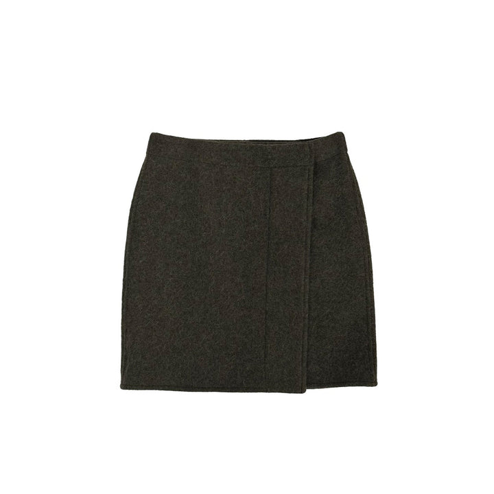 Lemaire Brushed Wool Wrap Mini Skirt - SHENGLI ROAD MARKET