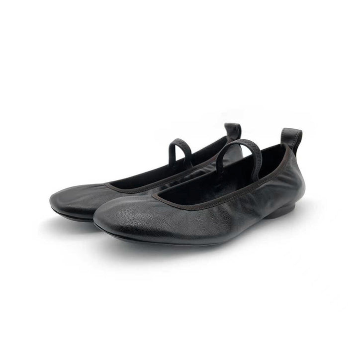 Lemaire Leather Mary Jane Ballet Flats - SHENGLI ROAD MARKET