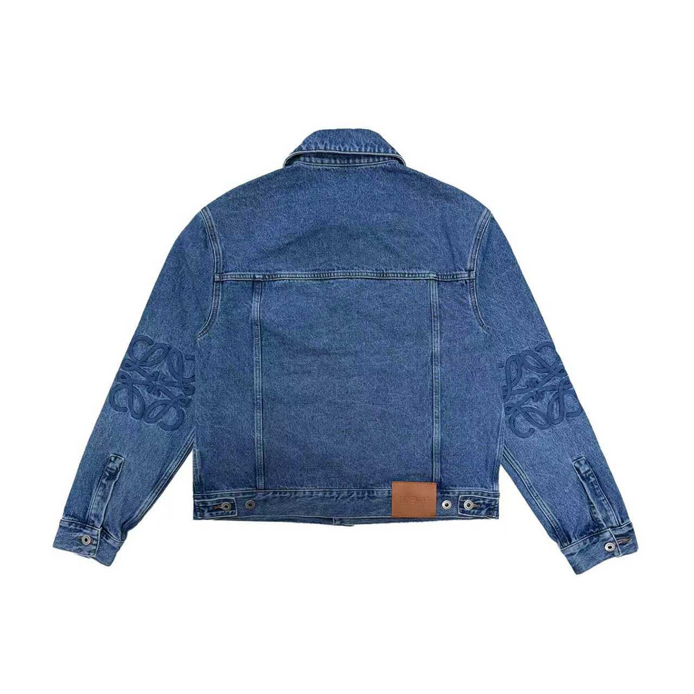 LOEWE Anagram Embroidered Denim Jacket - SHENGLI ROAD MARKET