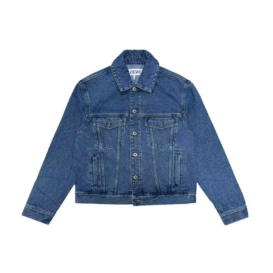 LOEWE Anagram Embroidered Denim Jacket - SHENGLI ROAD MARKET