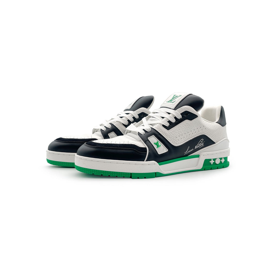 Louis Vuitton Black & White Trainer Sneakers - SHENGLI ROAD MARKET
