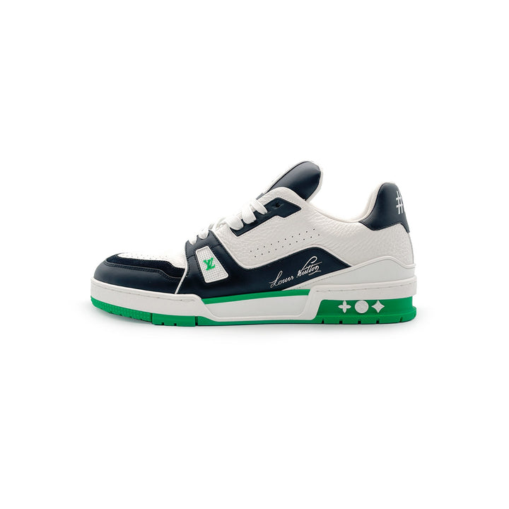 Louis Vuitton Black & White Trainer Sneakers - SHENGLI ROAD MARKET