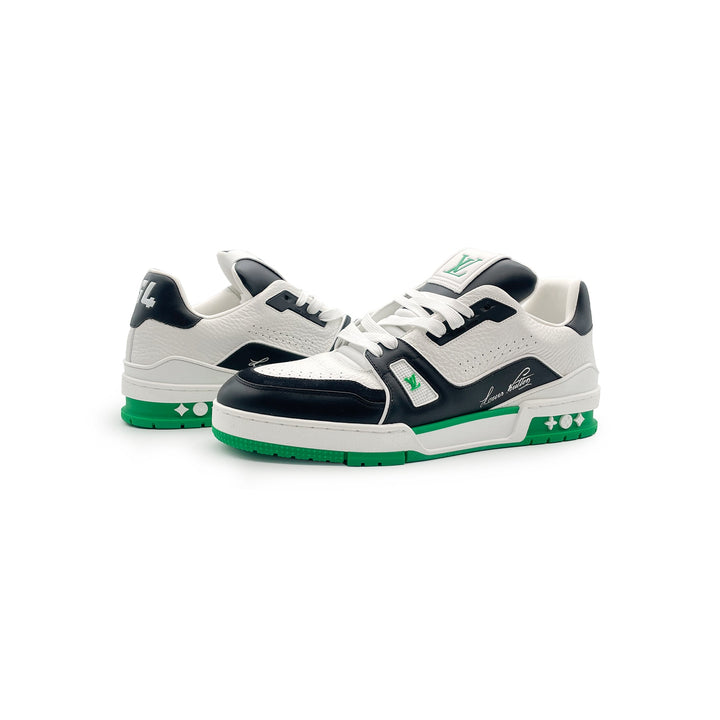 Louis Vuitton Black & White Trainer Sneakers - SHENGLI ROAD MARKET