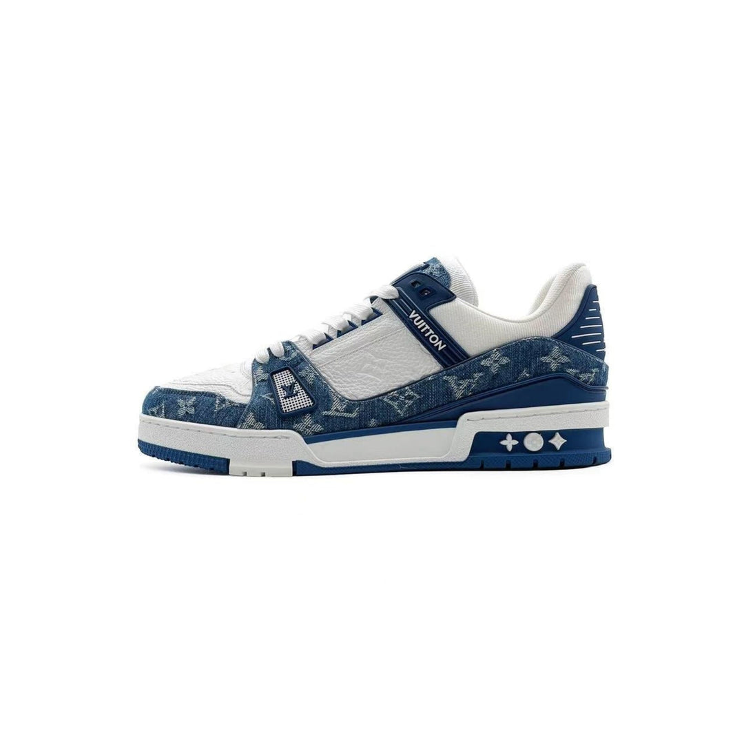 Louis Vuitton Denim Monogram Trainer Sneakers - SHENGLI ROAD MARKET