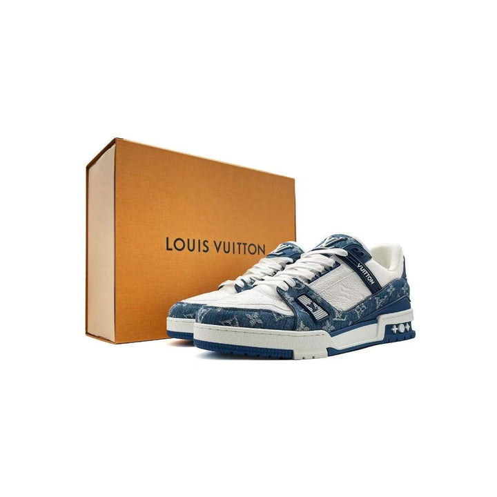Louis Vuitton Denim Monogram Trainer Sneakers - SHENGLI ROAD MARKET