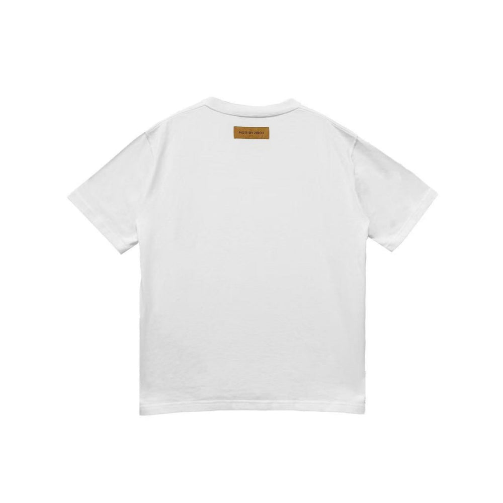 Louis Vuitton Graffiti Embroidered Short Sleeve T-Shirt - SHENGLI ROAD MARKET
